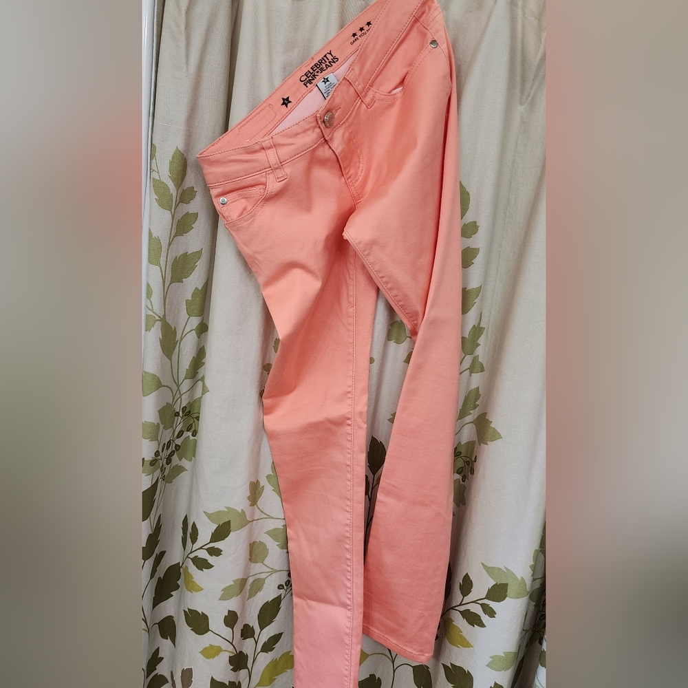 Coral jeans